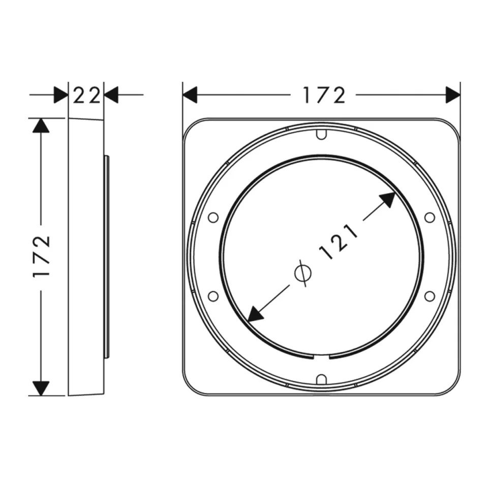 Axor Extension Element 22 Mm detail view - Image 2