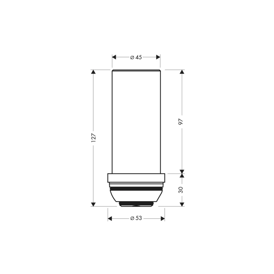 Axor Starck Extension 60 Mm For Bottle Trap detail view - Image 2