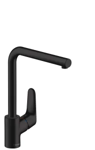 Hansgrohe Focus M41 Single Lever Kitchen Mixer 280, Single Spray Mode Matt Black