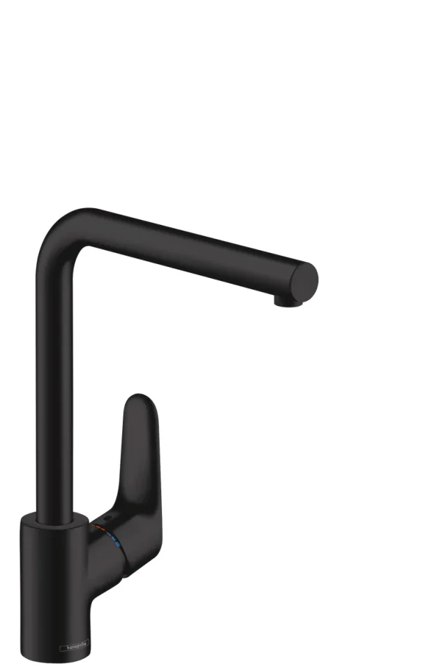 Hansgrohe Focus M41 Single Lever Kitchen Mixer 280, Single Spray Mode Matt Black product image - Image 1