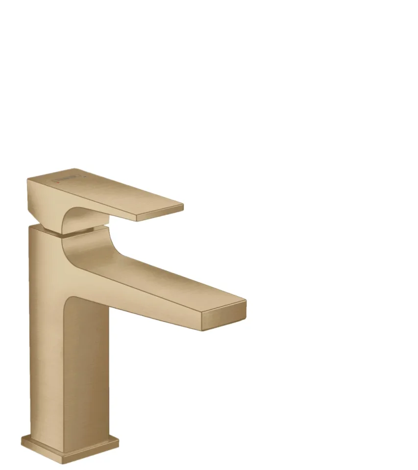 Hansgrohe Metropol Single Lever Basin Mixer 110 With Lever Handle And Push-open Waste Brushed Bronze product image - Image 1