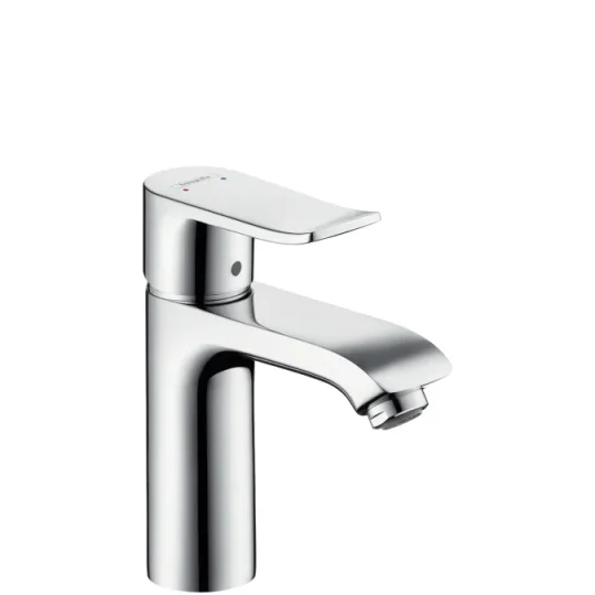 Hansgrohe Metris Single Lever Basin Mixer 110 Min. 0.5 Bar Without Waste Chrome detail view - Image 2