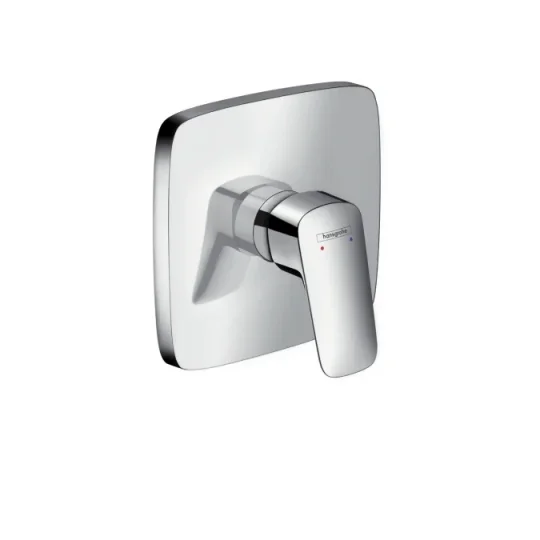 Hansgrohe Logis Single Lever Manual Shower Mixer Soft Cube For Concealed Installation Chrome detail view - Image 2