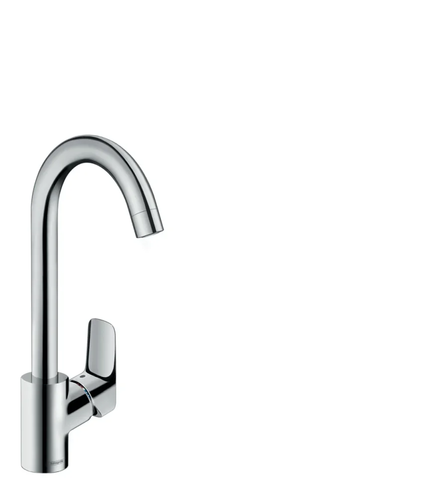 Hansgrohe Logis M31 Single Lever Kitchen Mixer 260, Single Spray Mode Chrome product image - Image 1