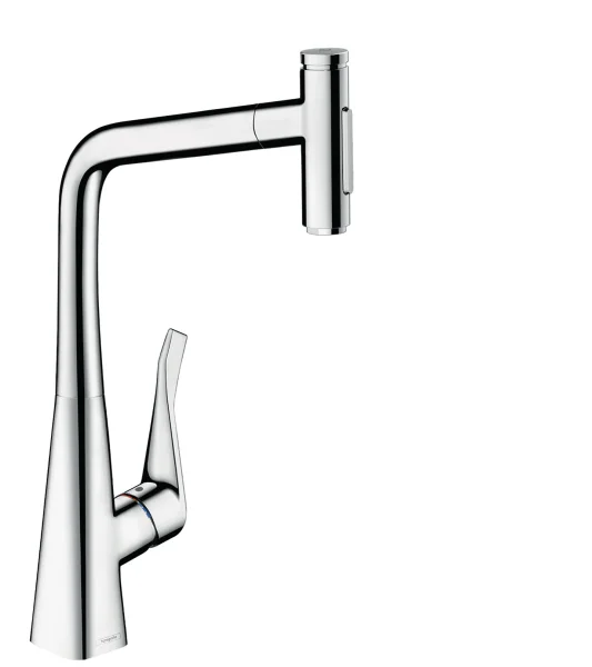 Hansgrohe Metris Select M71 Single Lever Kitchen Mixer With Pull-out Spray Chrome