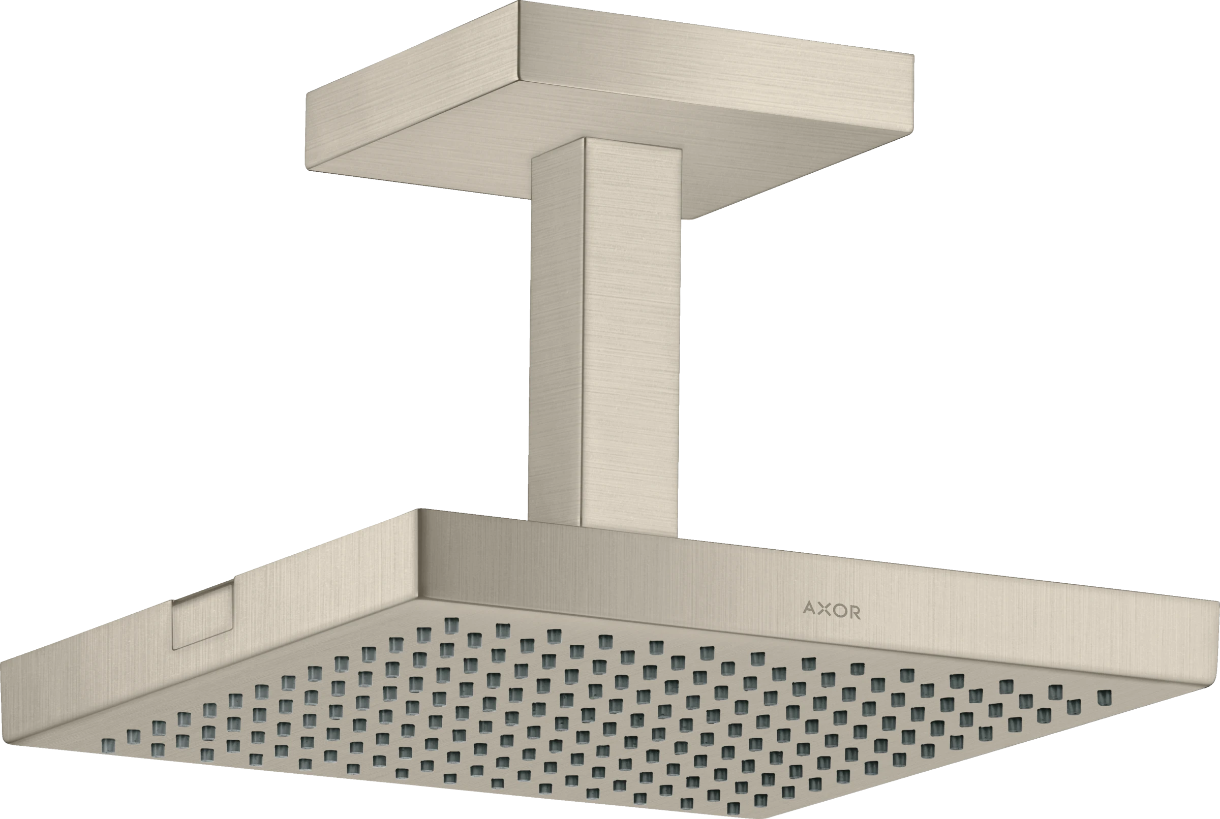 Axor Showersolutions Overhead Shower 240/240 1jet With Ceiling Connection Brushed Nickel