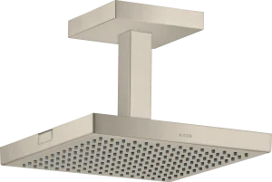 Axor Showersolutions Overhead Shower 240/240 1jet With Ceiling Connection Brushed Nickel