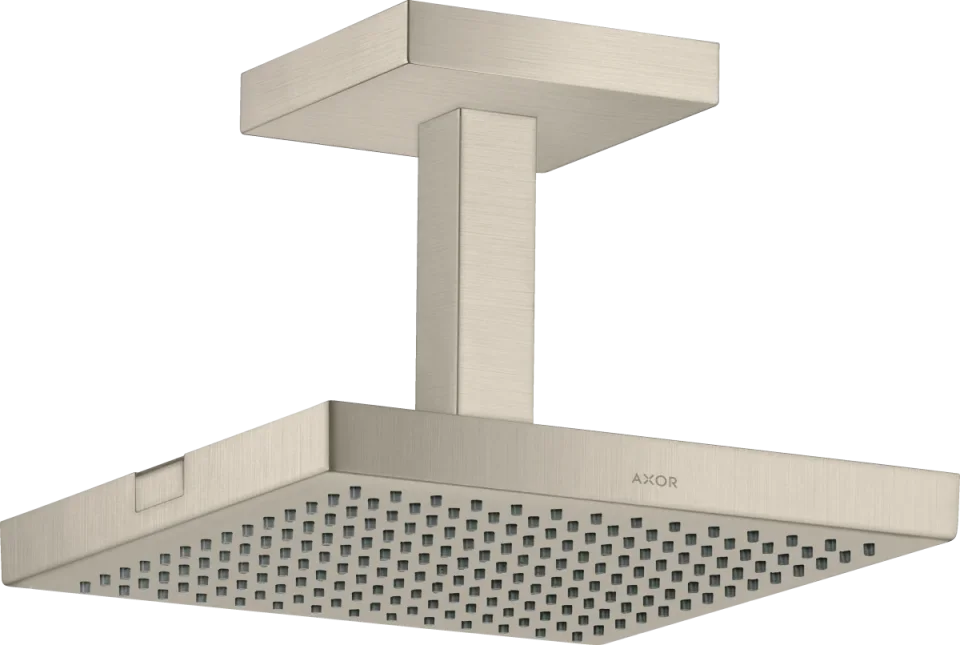 Axor Showersolutions Overhead Shower 240/240 1jet With Ceiling Connection Brushed Nickel product image - Image 1