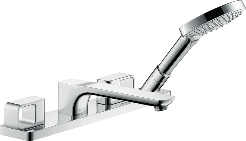 Axor Urquiola 4-hole Rim-mounted Bath Mixer Brushed Bronze product image - Image 1