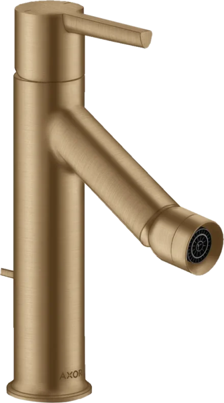 Axor Starck Single Lever Bidet Mixer With Lever Handle And Pop-up Waste Brushed Bronze product image - Image 1