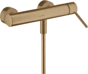 Axor Starck Single Lever Manual Shower Mixer For Exposed Installation With Pin Handle Brushed Bronze