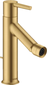 Axor Starck Single Lever Bidet Mixer With Lever Handle And Pop-up Waste Gold Brushed