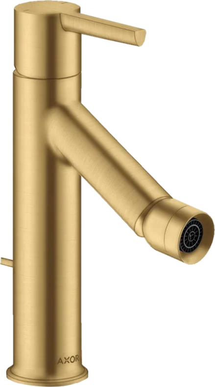 Axor Starck Single Lever Bidet Mixer With Lever Handle And Pop-up Waste Brushed Gold Optic product image - Image 1