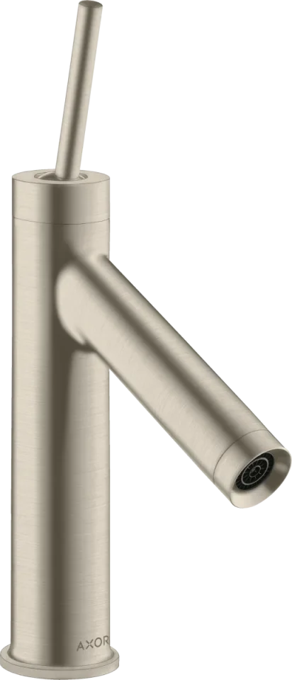 Axor Starck Single Lever Basin Mixer 90 With Pin Handle And Waste Brushed Nickel product image - Image 1