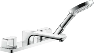 Axor Urquiola 4-hole Tile Mounted Bath Mixer Brushed Nickel