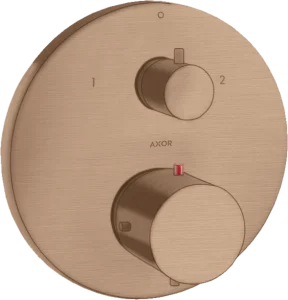 Axor Starck Thermostatic Mixer For Concealed Installation With Shut-off / Diverter Valve Brushed Red Gold