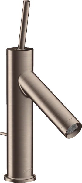 Axor Starck Single Lever Basin Mixer 90 With Pin Handle And Pop-up Waste Brushed Nickel