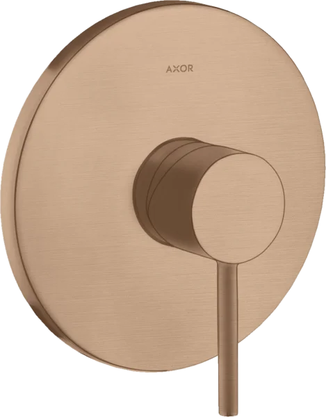 Axor Starck Single Lever Manual Shower Mixer For Concealed Installation With Pin Handle Brushed Red Gold