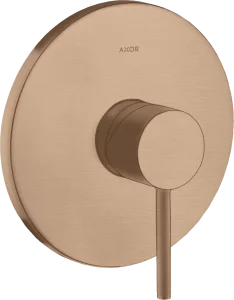 Axor Starck Single Lever Manual Shower Mixer For Concealed Installation With Pin Handle Brushed Red Gold