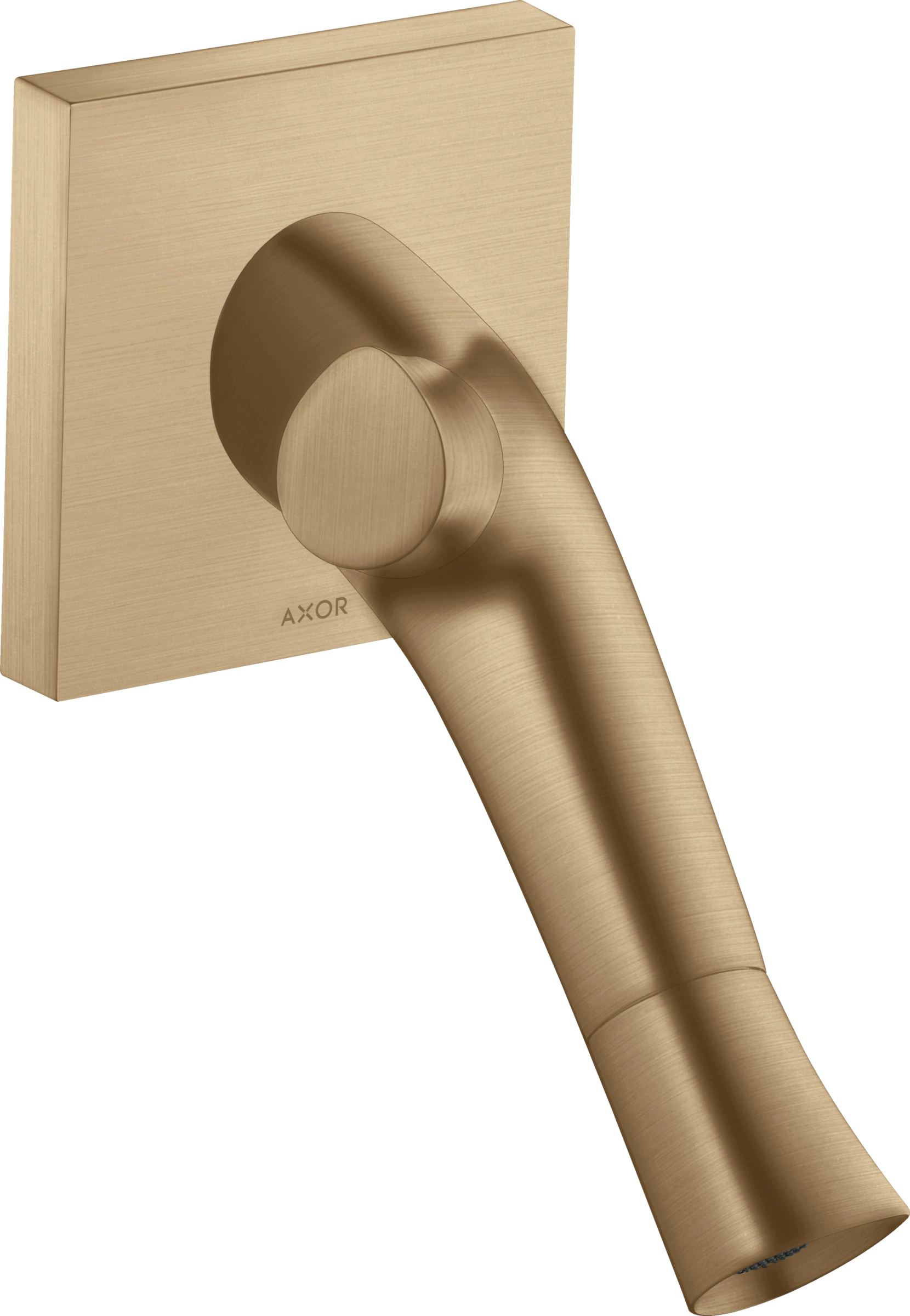 Axor Starck Organic 2-handle Basin Mixer For Concealed Installation Wall-mounted With Spout 187 Mm Brushed Bronze