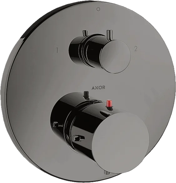 Axor Starck Thermostatic Shower Mixer Concealed 217 X 187 X 135mm Gunmetal/chrome - Polished