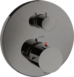 Axor Starck Thermostatic Shower Mixer Concealed 217 X 187 X 135mm Gunmetal/chrome - Polished