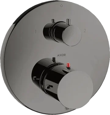 Axor Starck Thermostatic Shower Mixer Concealed 217 X 187 X 135mm Gunmetal/chrome - Polished product image - Image 1
