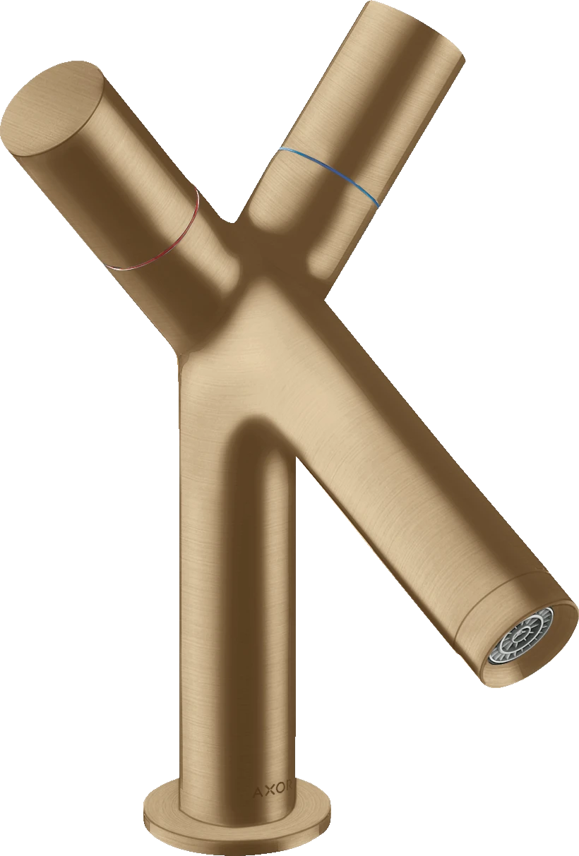 Axor Starck 2-handle Basin Mixer 80 With Pop-up Waste Brushed Bronze