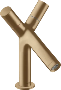 Axor Starck 2-handle Basin Mixer 80 With Pop-up Waste Brushed Bronze