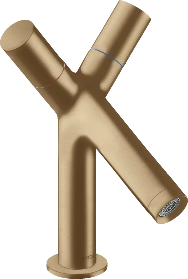 Axor Starck 2-handle Basin Mixer 80 With Pop-up Waste Brushed Bronze product image - Image 1