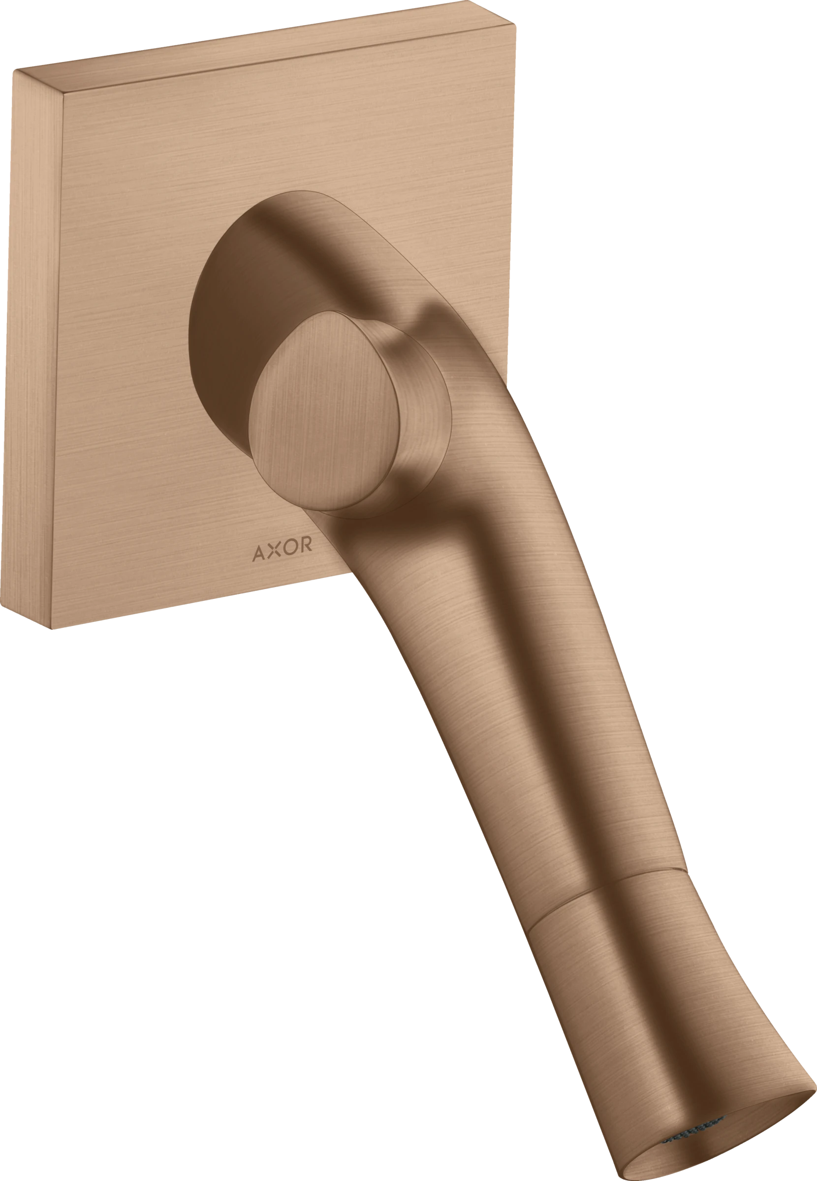 Axor Starck Organic 2-handle Basin Mixer For Concealed Installation Wall-mounted With Spout 187 Mm Brushed Red Gold