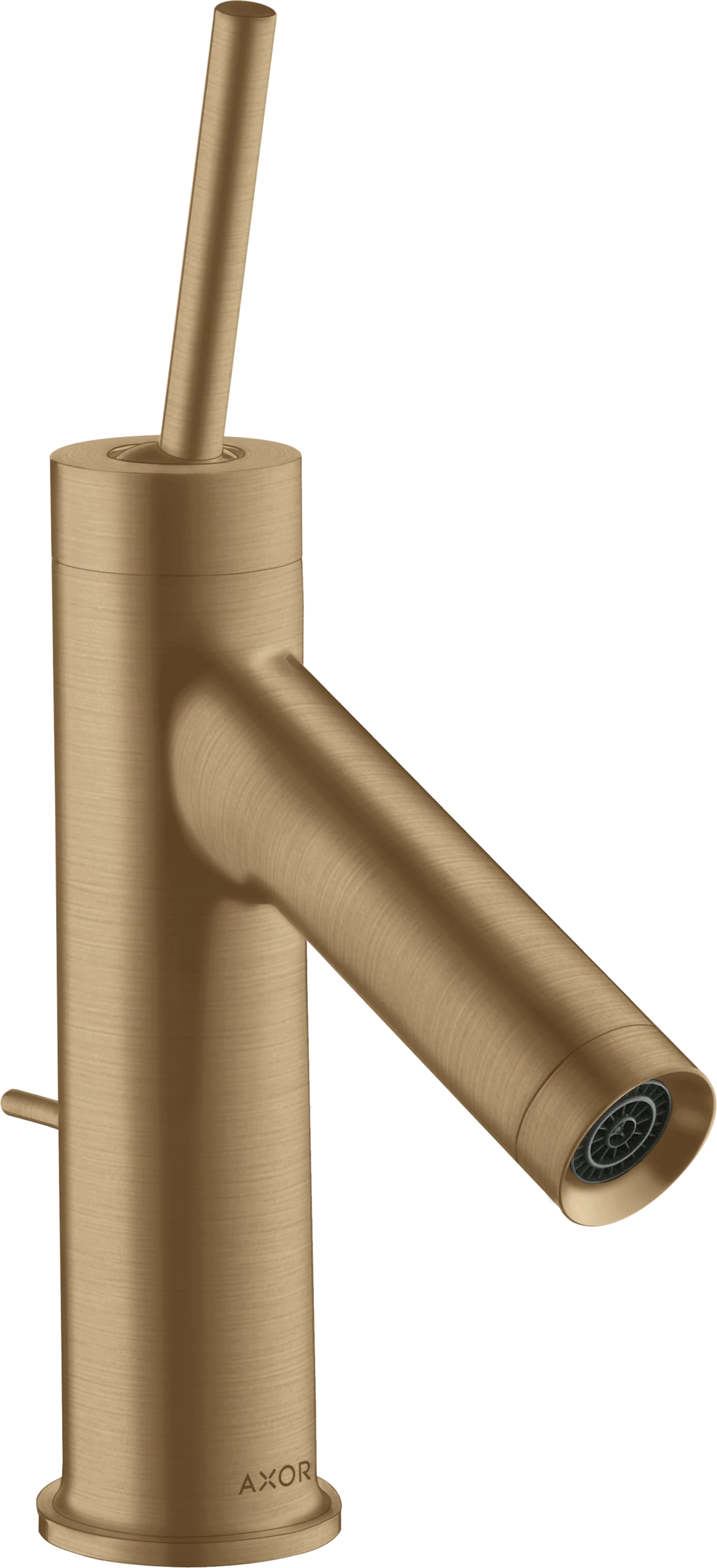 Axor Starck Single Lever Basin Mixer 70 With Pin Handle For Cloakroom Basins With Pop-up Waste Brushed Bronze