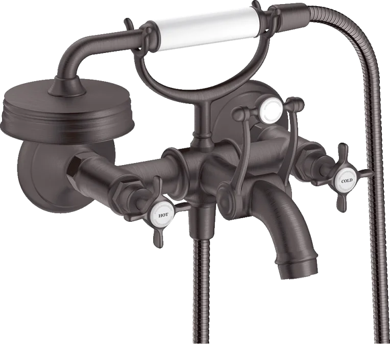 Axor Montreux 2-handle Manual Bath Mixer For Exposed Installation With Cross Handles product image - Image 1