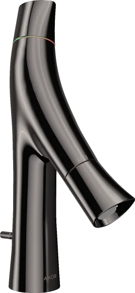 Axor Starck Organic 2-handle Basin Mixer 80 With Pop-up Waste Polished Black Chrome