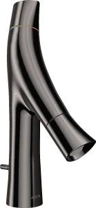 Axor Starck Organic 2-handle Basin Mixer 80 With Pop-up Waste Polished Black Chrome