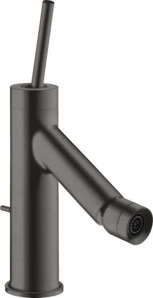 Axor Starck Single Lever Bidet Mixer With Pin Handle And Pop-up Waste Brushed Black Chrome
