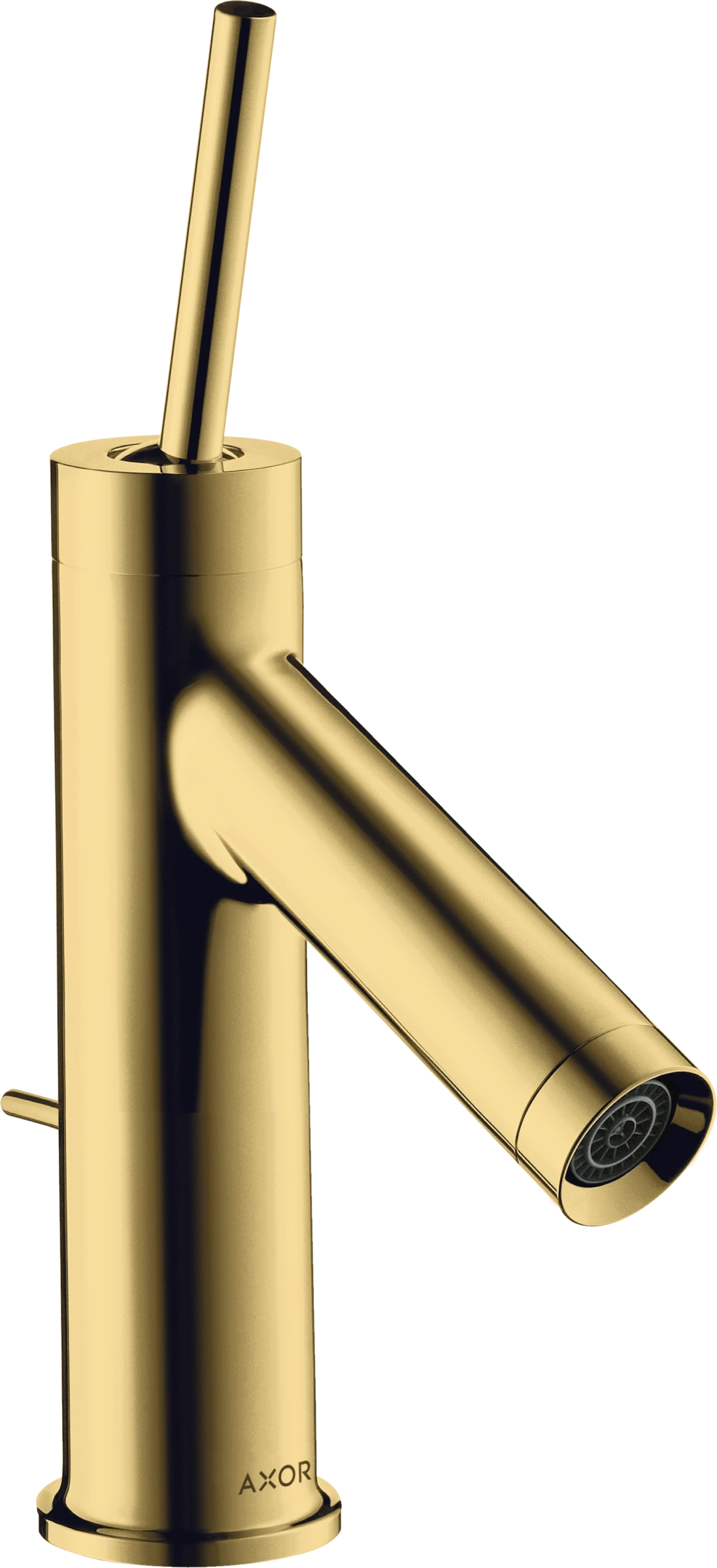 Axor Starck Single Lever Basin Mixer 70 With Pin Handle For Cloakroom Basins With Pop-up Waste Gold Polished