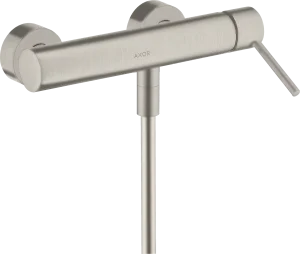 Axor Starck Single Lever Manual Shower Mixer For Exposed Installation With Pin Handle Stainless Steel