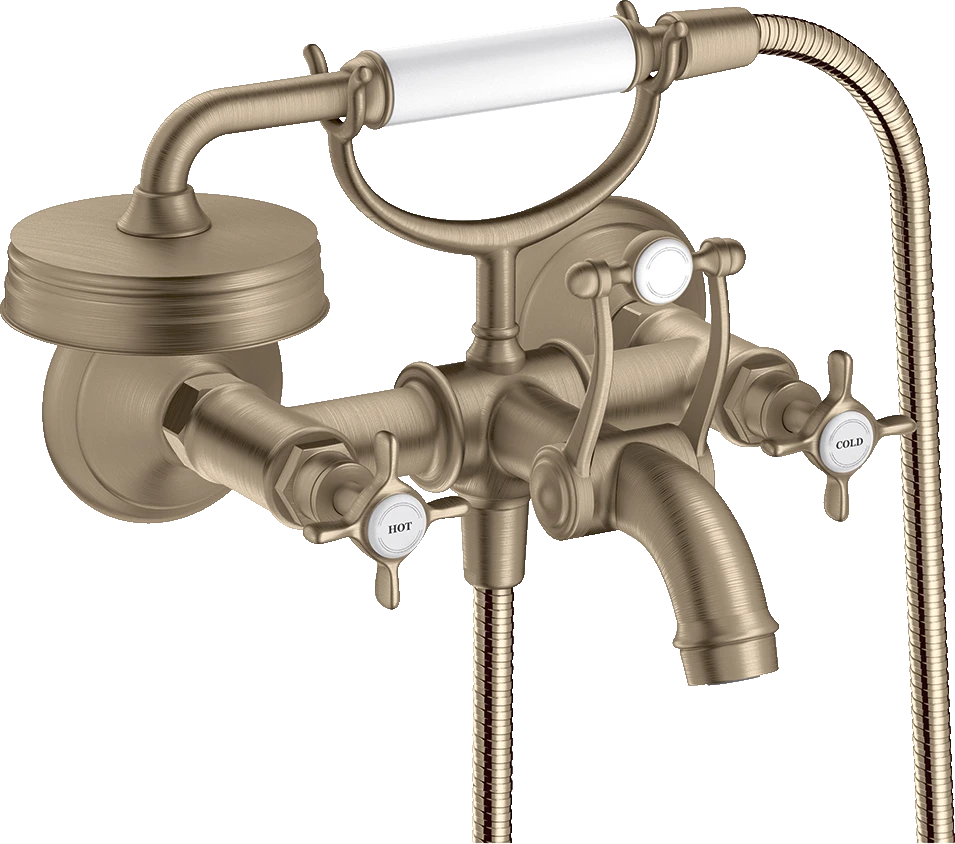 Axor Montreux Bath Mixers Exposed 250 X 218 X 195mm Nickel - Brushed