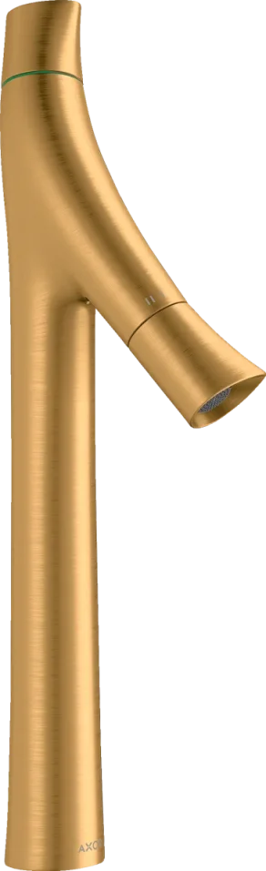 Axor Starck Organic 2-handle Basin Mixer 240 For Wash Bowls With Waste Brushed Gold Optic product image - Image 1
