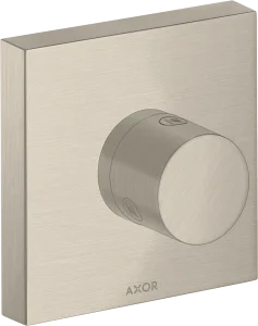 Axor Showersolutions Shut-off / Diverter Valve Trio / Quattro Shut-off / Diverter Valve 120 Mm X 120 Mm Square Brushed Nickel
