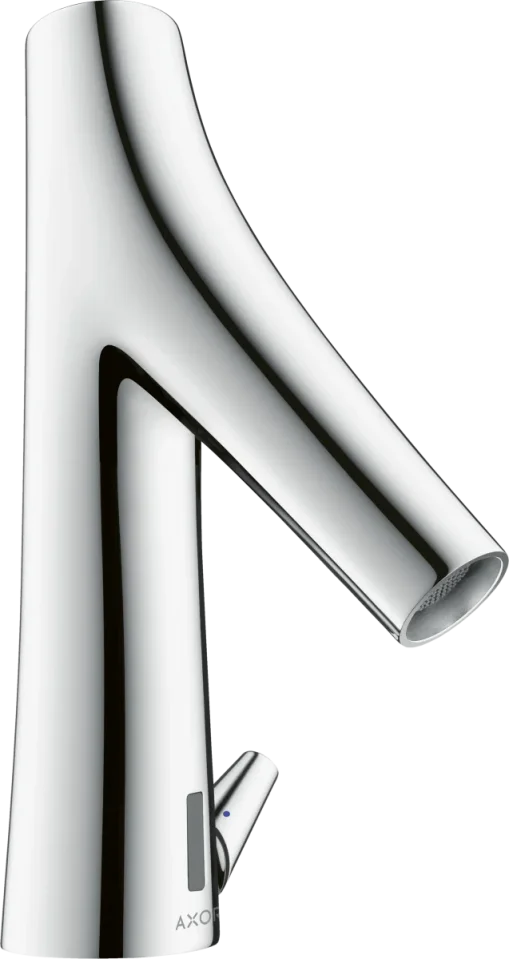Axor Starck Organic Electronic Basin Mixer With Temperature Control, With 230 V Mains Connection Chrome product image - Image 1