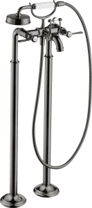 Axor Montreux 2-handle Manual Bath Mixer Floor-standing With Lever Handles Polished Black Chrome