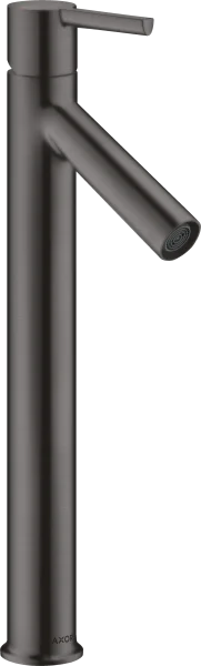 Axor Starck Single Lever Basin Mixer 250 With Lever Handle For Wash Bowls Without Pop-up Waste Brushed Black Chrome