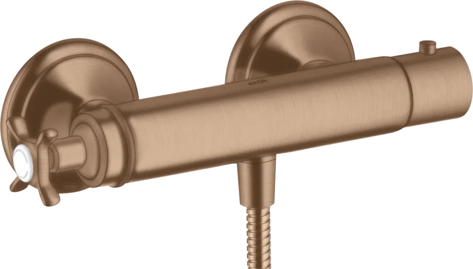 Axor Montreux Thermostatic Shower Mixer For Exposed Installation With Cross Handle product image - Image 1