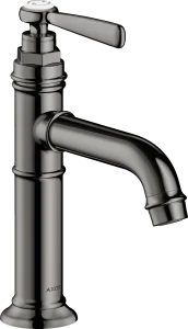 Axor Montreux Single Lever Basin Mixer 100 With Lever Handle Without Waste Polished Black Chrome