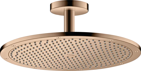 Axor Showersolutions Overhead Shower 350 1jet With Ceiling Connection Polished Red Gold