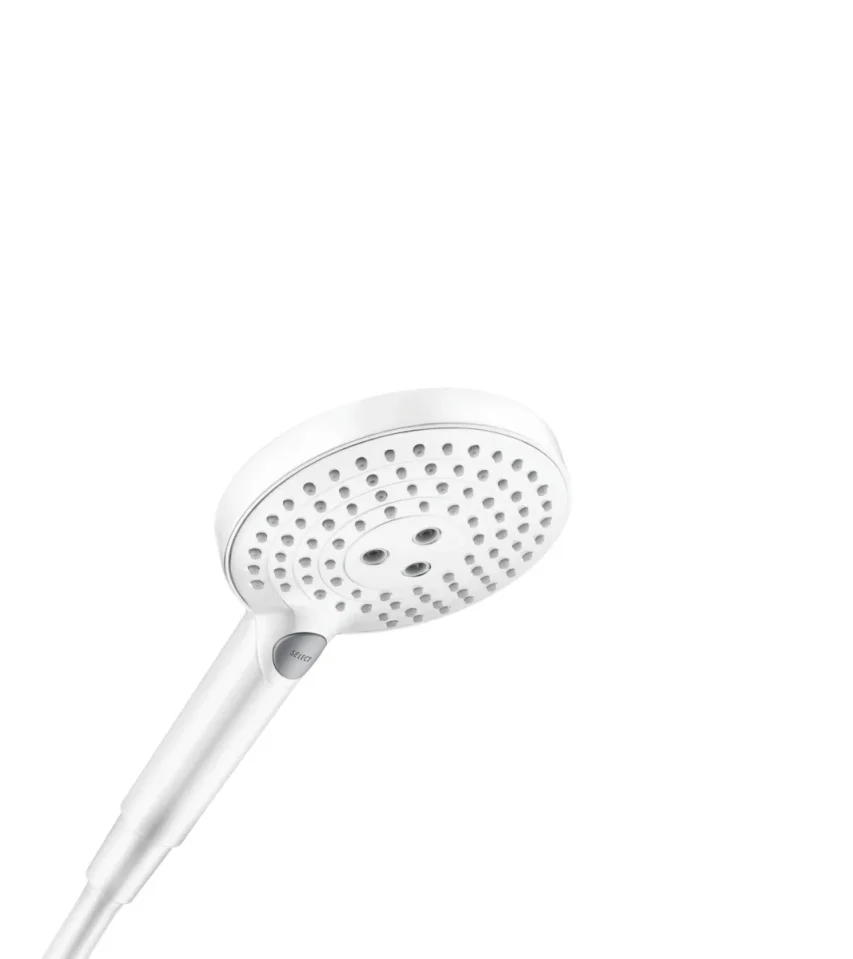 Hansgrohe Raindance Select S Hand Shower 120 3jet Matt White product image - Image 1
