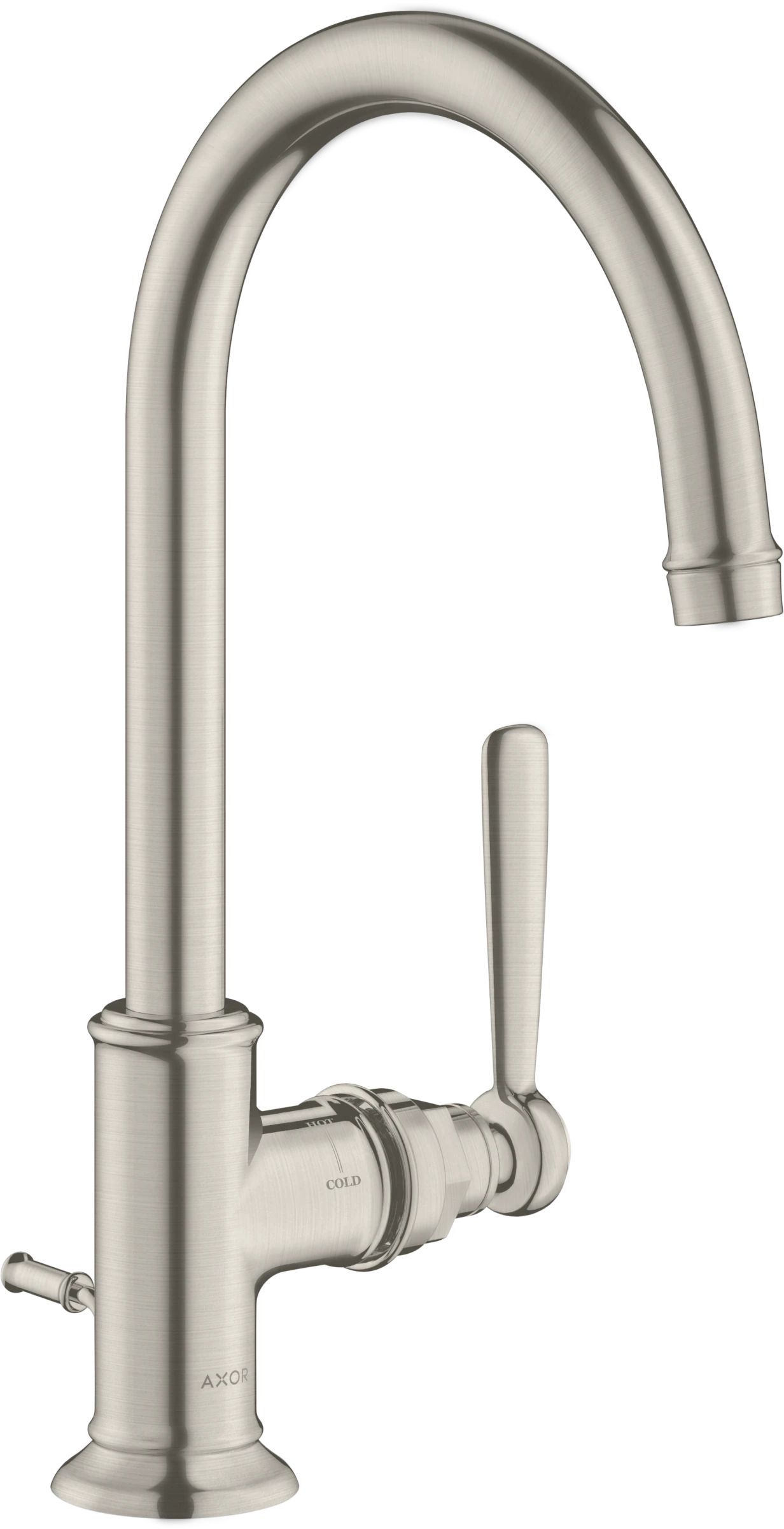 Axor Montreux Single Lever Basin Mixer 210 With Lever Handle And Pop-up Waste Stainless Steel