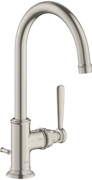 Axor Montreux Single Lever Basin Mixer 210 With Lever Handle And Pop-up Waste Stainless Steel